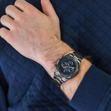 Maserati Competizione Blue Dial Grey Steel Strap Watch For Men - R8853100019 Authentic Buy Shop Now