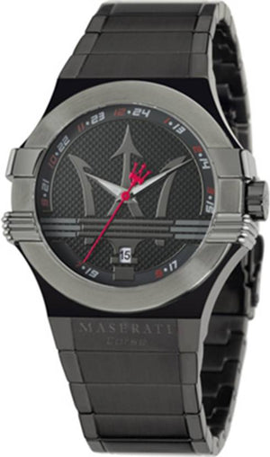Maserati Potenza 42mm Black Analog Dial Black Strap Watch For Men - R8853108003 Authentic Buy Shop Now