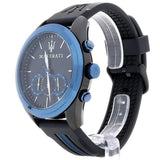 Maserati Traguardo Sports Blue Dial Black Rubber Strap Watch For Men - R8871612006 Authentic Buy Shop Now