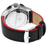 Maserati Traguardo Black Dial Black Leather Strap Watch For Men - R8871612028 Authentic Buy Shop Now