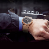 Maserati Epoca Black Dial Gold Mesh Bracelet Watch For Men - R8873618005 Authentic Buy Shop Now