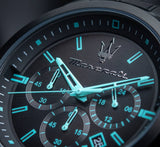 Maserati Aqua Edition Quartz Precision Chronograph Black Dial Watch For Men - R8873644003 Authentic Buy Shop Now