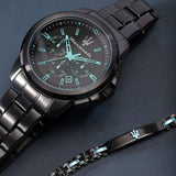 Maserati Aqua Edition Quartz Precision Chronograph Black Dial Watch For Men - R8873644003 Authentic Buy Shop Now