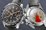 Tag Heuer Carrera Year of The Rabbit Automatic Chronograph Black Dial Black Leather Strap Watch for Men - CBN2A1L.FC6521 Authentic Buy Shop Now