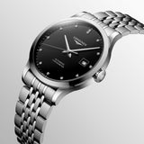 Longines Record Automatic Stainless Steel 40mm Watch for Men - L2.821.4.57.6 Authentic Buy Shop Now