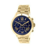 Michael Kors Bradshaw Chronograph Blue Dial Gold Steel Strap Watch For Women - MK5923 Authentic Buy Shop Now