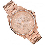 Fossil Cecile Rose Gold Dial Rose Gold Steel Strap Watch for Women - AM4483 Authentic Buy Shop Now