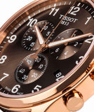 Tissot T Sport Chrono XL Classic Brown Dial Brown Leather Strap Watch For Men - T116.617.36.057.01 Authentic Buy Shop Now