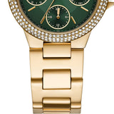 Michael Kors Camille Multifunction Green Dial Gold Steel Strap Watch For Women - MK6981 Authentic Buy Shop Now