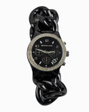 Michael Kors Ceramic Black Dial Black Steel Strap Watch for Women - MK5388 Authentic Buy Shop Now