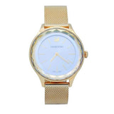 Swarovski Octea Nova Silver Dial Gold Mesh Bracelet Watch for Women - 5430417 Authentic Buy Shop Now