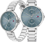 Tommy Hilfiger Angela Blue Dial Silver Steel Strap Watch for Women - 1782126 Authentic Buy Shop Now