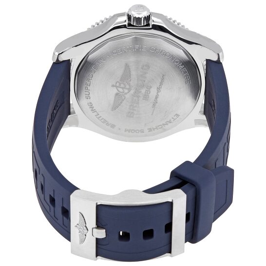 Breitling Superocean II Automatic 42mm White Dial Blue Rubber Strap Watch for Men - A17366D81A1S2 Authentic Buy Shop Now
