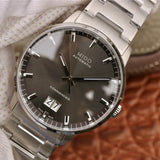 Mido Commander II Automatic Chronometer Grey Dial Silver Steel Strap Watch For Men - M021.431.11.061.00 Authentic Buy Shop Now