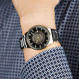 Mido Commander Automatic Gradient Black Dial Silver Steel Strap Watch For Men - M021.407.11.411.00 Authentic Buy Shop Now