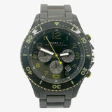 Marc Jacobs Rock Chronograph Black Dial Black Steel Strap Watch for Men - MBM5026 Authentic Buy Shop Now