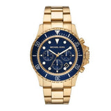 Michael Kors Everest Chronograph Blue Dial Two Tone Steel Strap Watch For Men - MK8978 Authentic Buy Shop Now