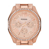 Fossil Cecile Rose Gold Dial Rose Gold Steel Strap Watch for Women - AM4483 Authentic Buy Shop Now