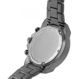 Fossil Bronson Chronograph Black Dial Grey Steel Strap Watch for Men - FS5852 Authentic Buy Shop Now