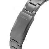 Fossil Bronson Chronograph Black Dial Grey Steel Strap Watch for Men - FS5852 Authentic Buy Shop Now