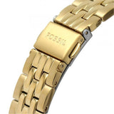 Fossil Neutra Chronograph Gold Dial Gold Steel Strap Watch for Women - ES5219 Authentic Buy Shop Now