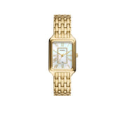 Fossil Raquel Three Hand Mother of Pearl Dial Gold Steel Strap Watch For Women - ES5304 Authentic Buy Shop Now