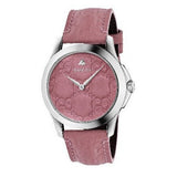 Gucci G Timeless Quartz Candy Pink Dial Pink Leather Strap Watch For Women - YA1264030 Authentic Buy Shop Now