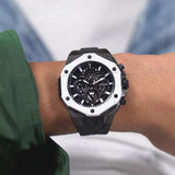 Guess Formula Chronograph Black Dial Black Silicone Strap Watch For Men - GW0579G1 Authentic Buy Shop Now