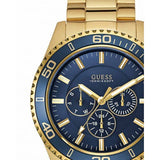 Guess Chaser Multifunction Blue Dial Gold Steel Strap Watch for Men - W0172G5 Authentic Buy Shop Now