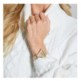 Guess Fame Crystals Gold Dial Gold Steel Strap Watch For Women - GW0644L2 Authentic Buy Shop Now