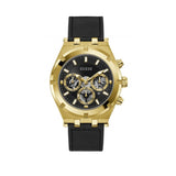 Guess Continental Black Dial Black Rubber Strap Watch for Men - GW0262G2 Authentic Buy Shop Now