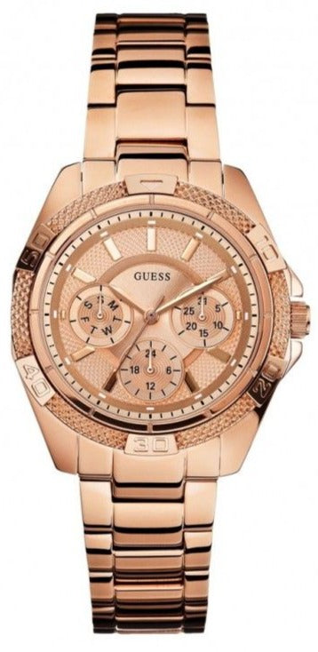 Guess Phantom Mini Rose Gold Dial Rose Gold Steel Strap Watch for Women - W0235L3 Authentic Buy Shop Now