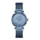 Guess Soho Diamonds Blue Dial Blue Mesh Bracelet Watch For Women - W0638L3 Authentic Buy Shop Now
