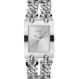 Guess Mod Heavy Metal Silver Dial Silver Steel Strap Watch For Women - W1117L1 Authentic Buy Shop Now