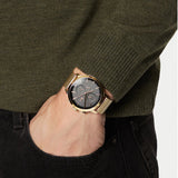 Lacoste Replay Chronograph Black Dial Gold Steel Strap Watch for Men - 2011195 Authentic Buy Shop Now