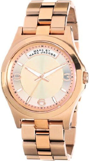Marc Jacobs Baby Dave Rose Gold Dial Rose Gold Steel Strap Watch for Women - MBM3235 Authentic Buy Shop Now