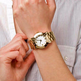Marc Jacobs Amy White Dial Gold Steel Strap Watch for Women - MBM3056 Authentic Buy Shop Now