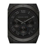 Michael Kors Brecken Chronograph Black Dial Black Steel Strap Watch For Men - MK8482 Authentic Buy Shop Now