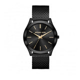 Michael Kors Slim Runway Black Dial Black Mesh Strap Watch for Women - MK8607 Authentic Buy Shop Now