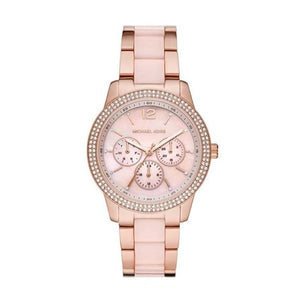 Michael Kors Tibby Multifunction Rose Gold Dial Rose Gold Steel Strap Watch For Women - MK6928 Authentic Buy Shop Now