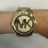 Michael Kors Runway Gold Dial Gold Steel Strap Watch for Women - MK5473 Authentic Buy Shop Now