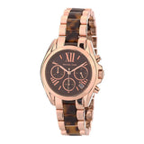Michael Kors Bradshaw Chronograph Brown Dial Two Tone Steel Strap Watch For Women - MK5944 Authentic Buy Shop Now