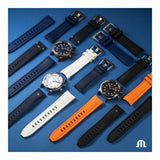 Maurice Lacroix Pontos S Diver Black Dial Orange Rubber Strap Watch For Men - PT6248-SS00L-330-J Authentic Buy Shop Now