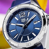 Tag Heuer Formula 1 Quartz Blue Dial Blue Leather Strap Watch for Women - WBJ1412.FC8233 Authentic Buy Shop Now