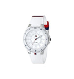 Tommy Hilfiger K2 White Dial White Rubber Strap Watch for Women - 1781306 Authentic Buy Shop Now