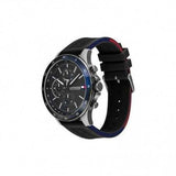 Tommy Hilfiger Bank Quartz Black Dial Black Rubber Strap Watch for Men - 1791724 Authentic Buy Shop Now