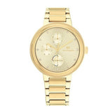 Tommy Hilfiger Joy Analog Gold Dial Gold Steel Strap Watch For Women - 1782536 Authentic Buy Shop Now
