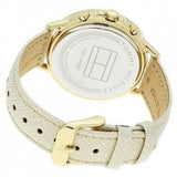 Tommy Hilfiger Carly Silver Dial Cream Leather Strap Watch for Women - 1781790 Authentic Buy Shop Now