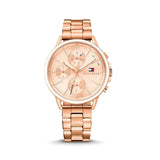Tommy Hilfiger Carly Rose Gold Dial Rose Gold Steel Strap Watch for Women - 1781788 Authentic Buy Shop Now