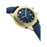 Versace Casual Chronograph Blue Dial Blue Leather Strap Watch for Men - VERG004-18 Authentic Buy Shop Now